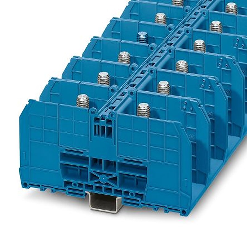 Phoenix Contact 3244629 RBO 12 BU Series High Current Connector Blue, 10mm², 240 mm², 1-Level, Bolt, ATEX, EAC Ex, IECEx