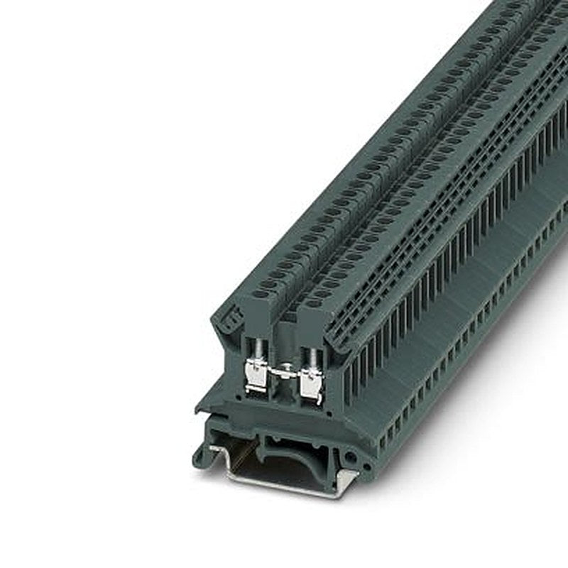 Phoenix Contact 3246311 TB Series Feed Through Terminal Block Dark Grey, 1-Level, Screw, EFUP-E