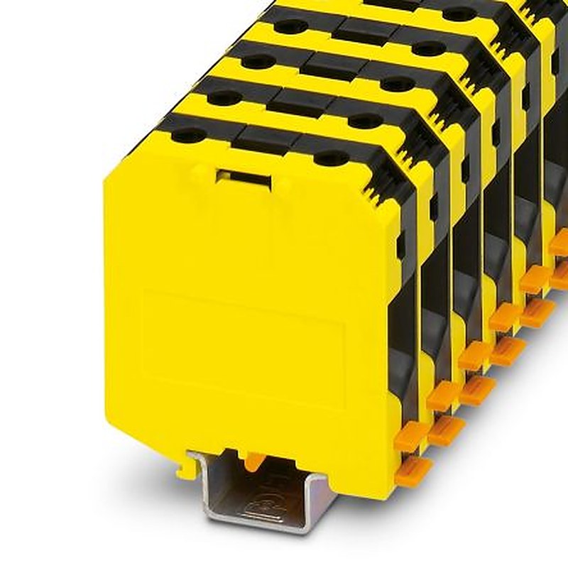 Phoenix Contact 3247052 UKH 50 Series High Current Connector Yellow, Black, 16mm², 70 mm², 1-Level, Screw, IECEx/ATEX