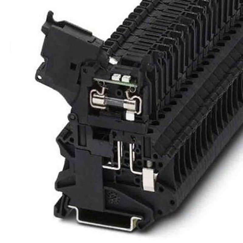 Phoenix Contact 3248005 UT Series Fuse Modular Terminal Block Black, 0.14mm², 6 mm², 1-Level Fused, Screw