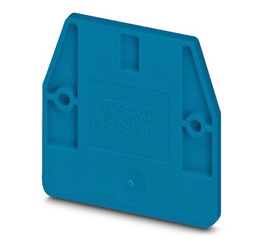 Phoenix Contact D-MUT 2.5/4 BU Series End Cover