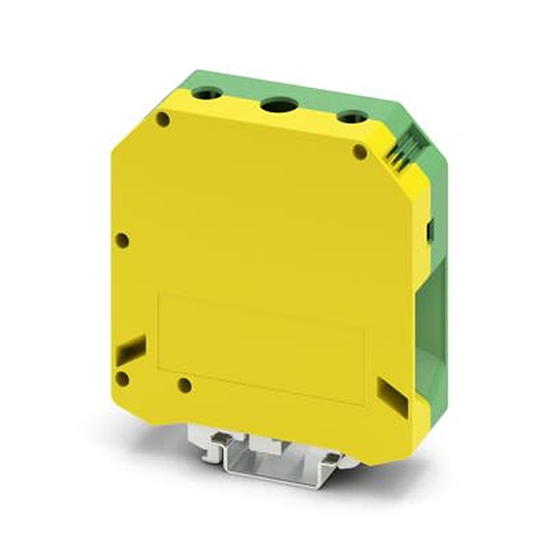 Phoenix Contact 3251208 TB Series Terminal Block Green, Yellow, 95mm², 1-Level Fused, Screw