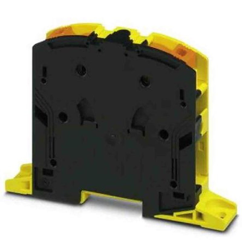 Phoenix Contact 3260064 PTPOWER Series DIN Rail Terminal Block Yellow, Black, 70mm², 1-Level, Screw