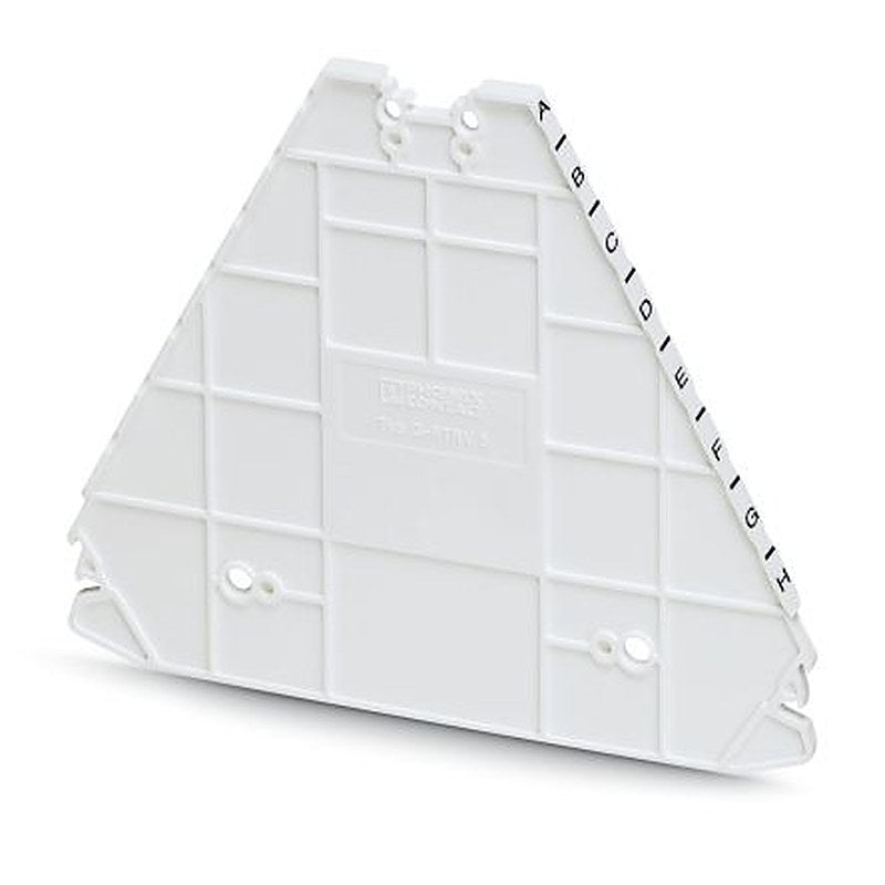 Phoenix Contact D-PTRV 8 WH A-H Series End Cover for Use with DIN Rail Terminal Blocks