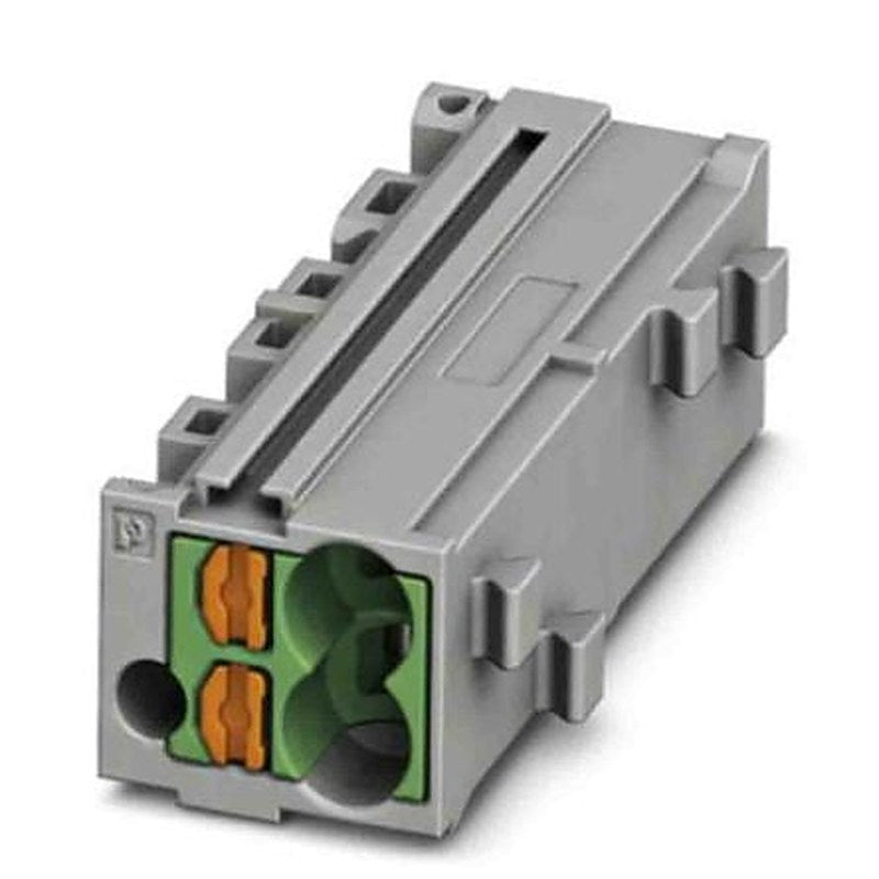 Phoenix Contact PTMC Series Pluggable Terminal Block, 1-Way, 14AWG, 26 AWG Wire, 17.5A Push-in