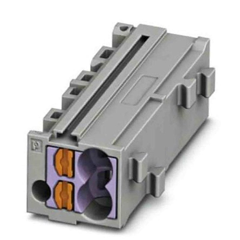 Phoenix Contact PTMC Series Pluggable Terminal Block, 1-Way, 14AWG, 26 AWG Wire, 17.5A Push-in