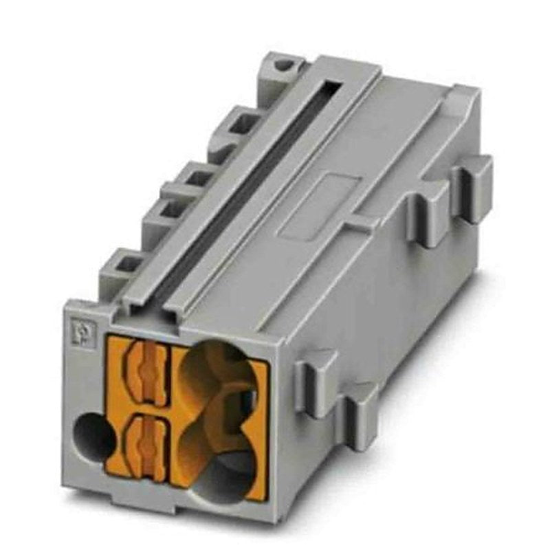 Phoenix Contact PTMC Series Pluggable Terminal Block, 1-Way, 14AWG, 26 AWG Wire, 17.5A Push-in