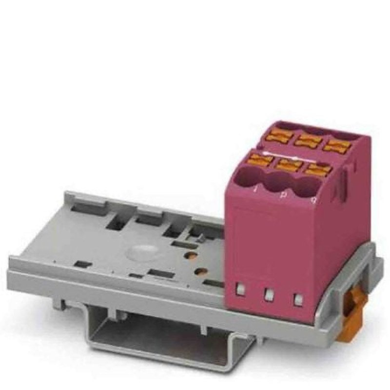 Phoenix Contact Distribution Block, 6 Way, 690V, 24A, Pink