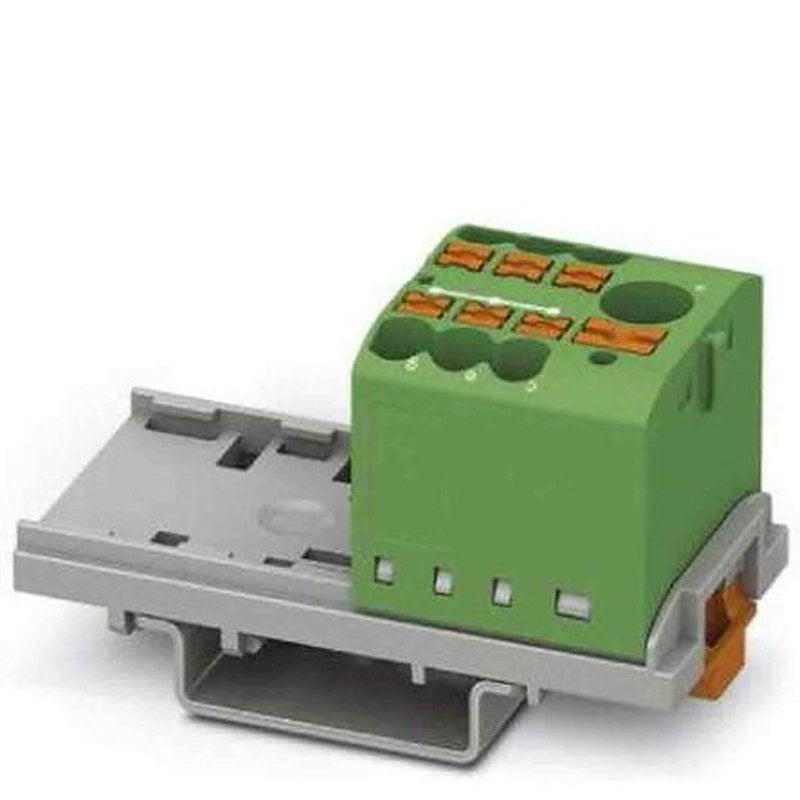 Phoenix Contact Distribution Block, 7 Way, 690V, 24A, Green