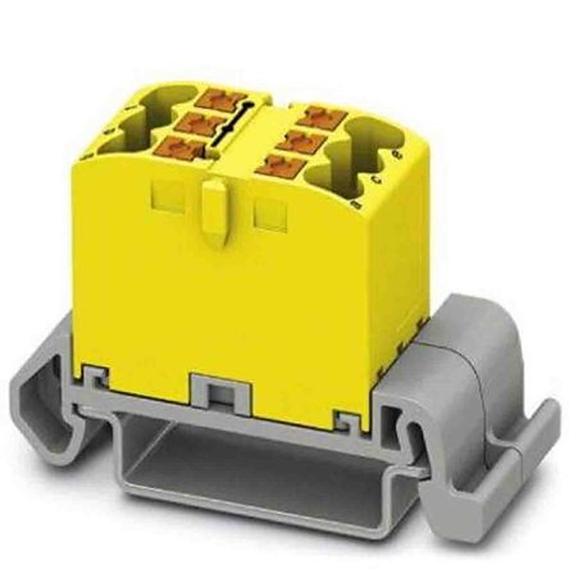 Phoenix Contact Distribution Block, 6 Way, 690V, 24A, Yellow