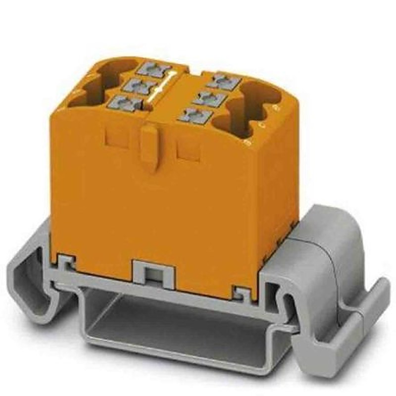 Phoenix Contact Distribution Block, 6 Way, 690V, 24A, Orange