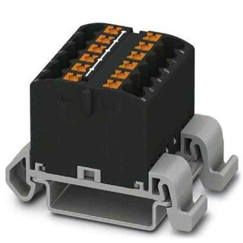 Phoenix Contact Distribution Block, 12 Way, 690V, 24A, Black