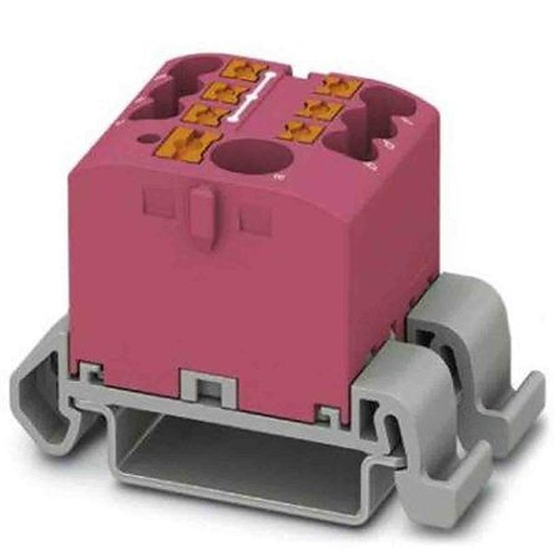 Phoenix Contact Distribution Block, 7 Way, 690V, 24A, Pink