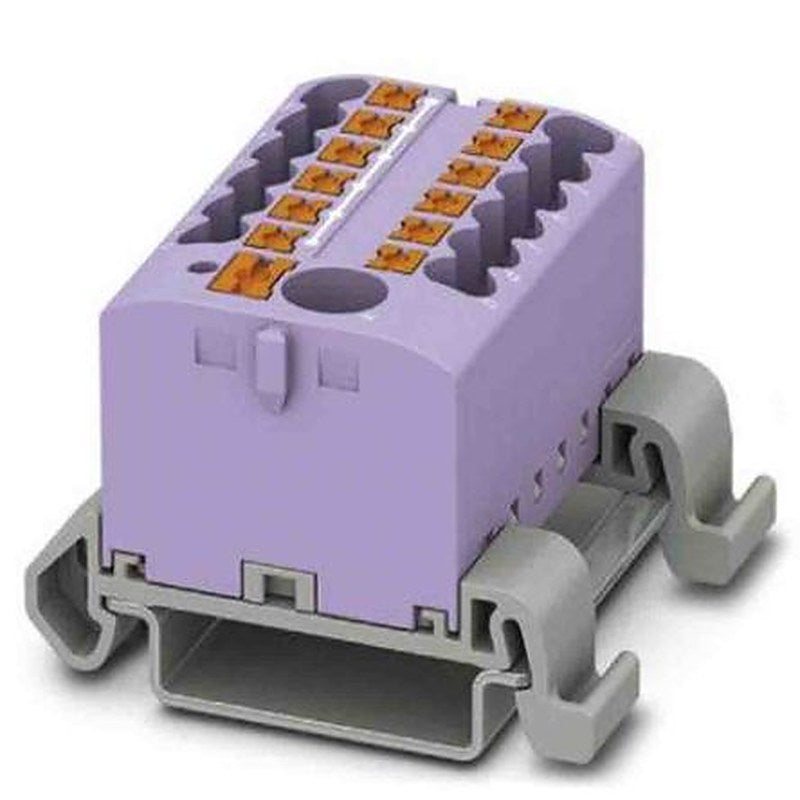 Phoenix Contact Distribution Block, 13 Way, 690V, 24A, Violet
