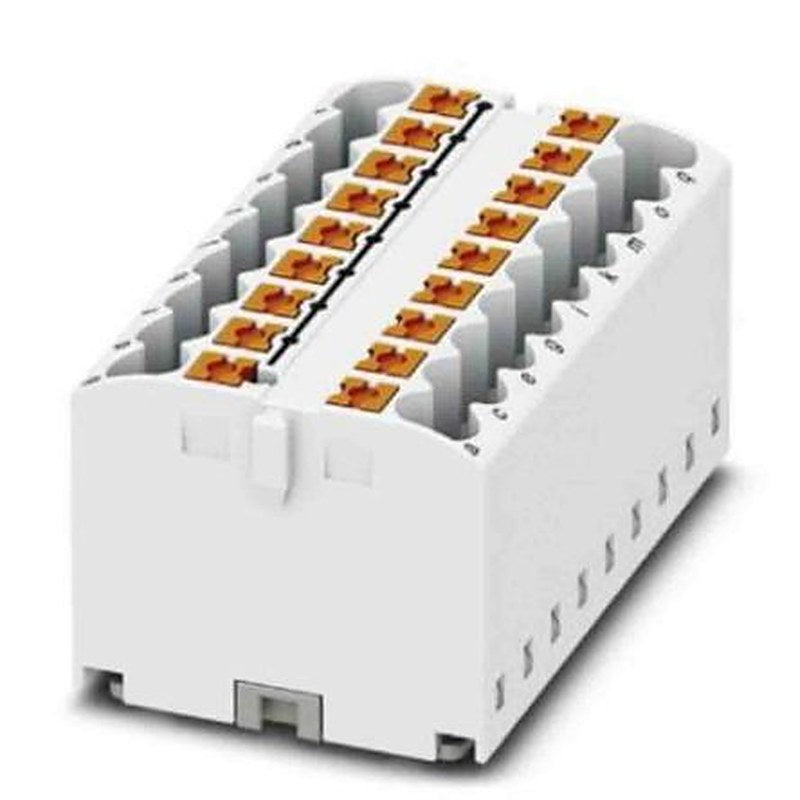 Phoenix Contact Distribution Block, 18 Way, 450V, 24A, White