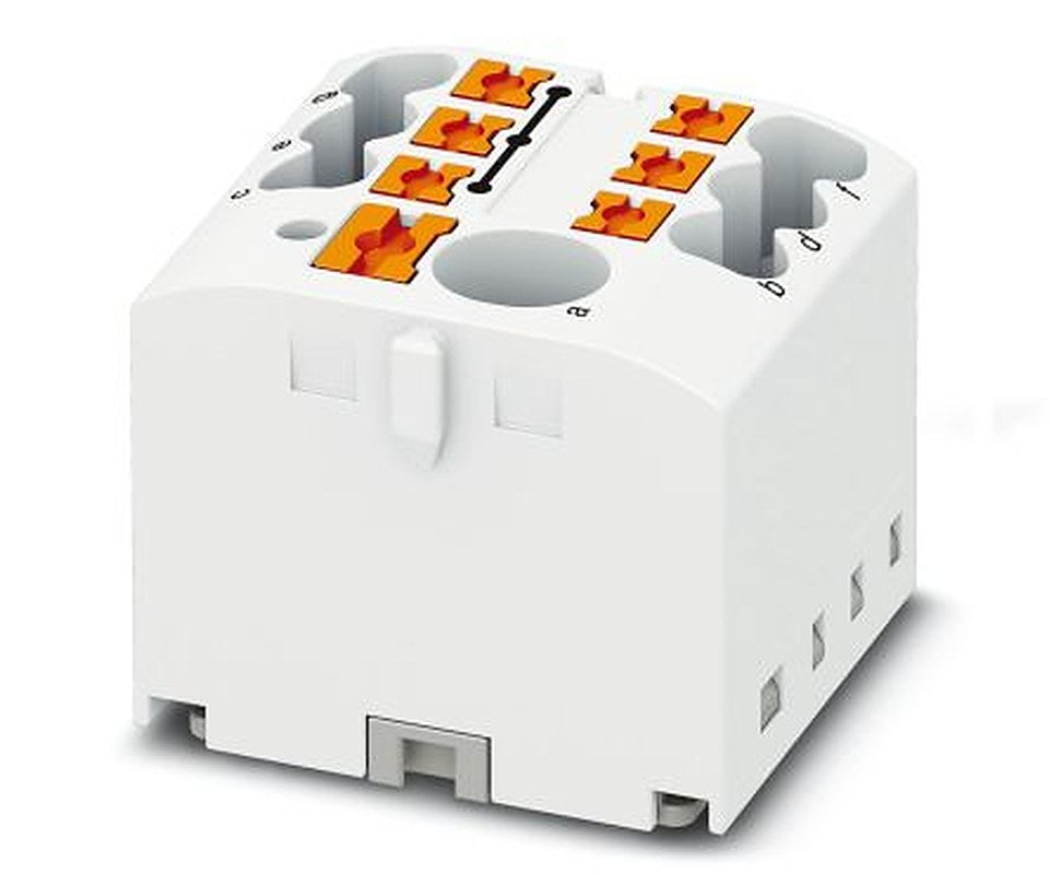 Phoenix Contact Distribution Block, 7 Way, 450V, 24A, White