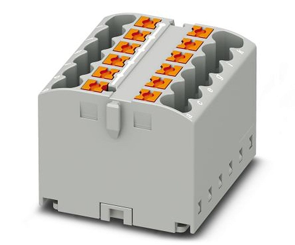 Phoenix Contact PTFIX Series Distribution Block, 12-Way, 24A