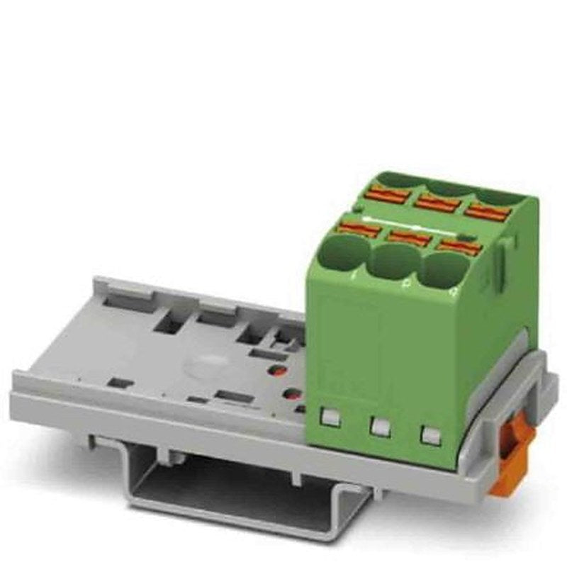 Phoenix Contact Distribution Block, 6 Way, 800V, 32A, Green