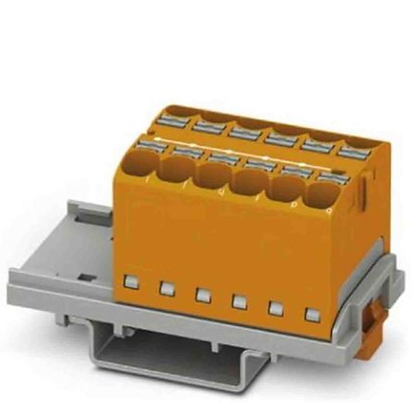 Phoenix Contact Distribution Block, 12 Way, 800V, 32A, Orange