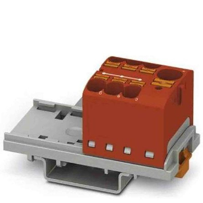 Phoenix Contact Distribution Block, 7 Way, 450V, 32A, Red
