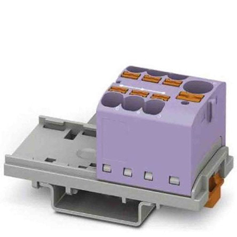 Phoenix Contact Distribution Block, 7 Way, 450V, 32A, Violet