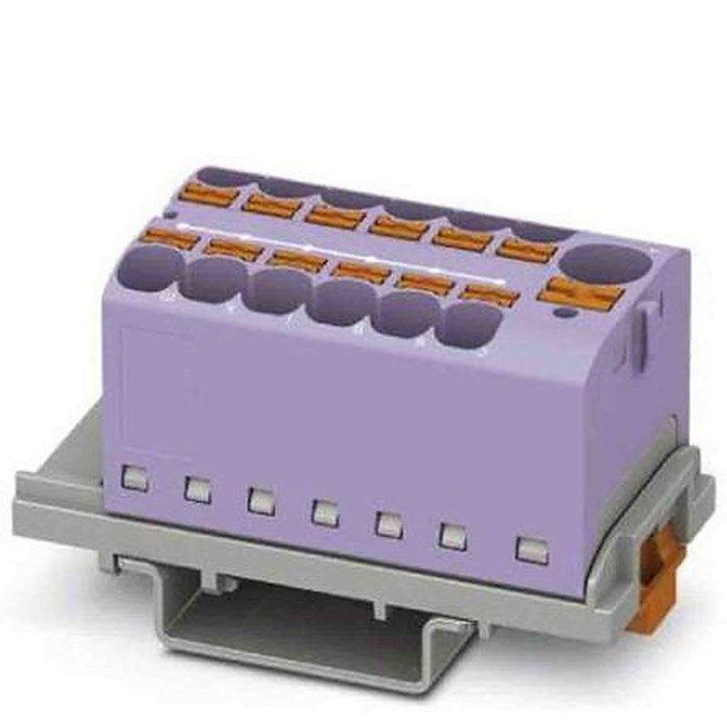 Phoenix Contact Distribution Block, 13 Way, 800V, 32A, Violet
