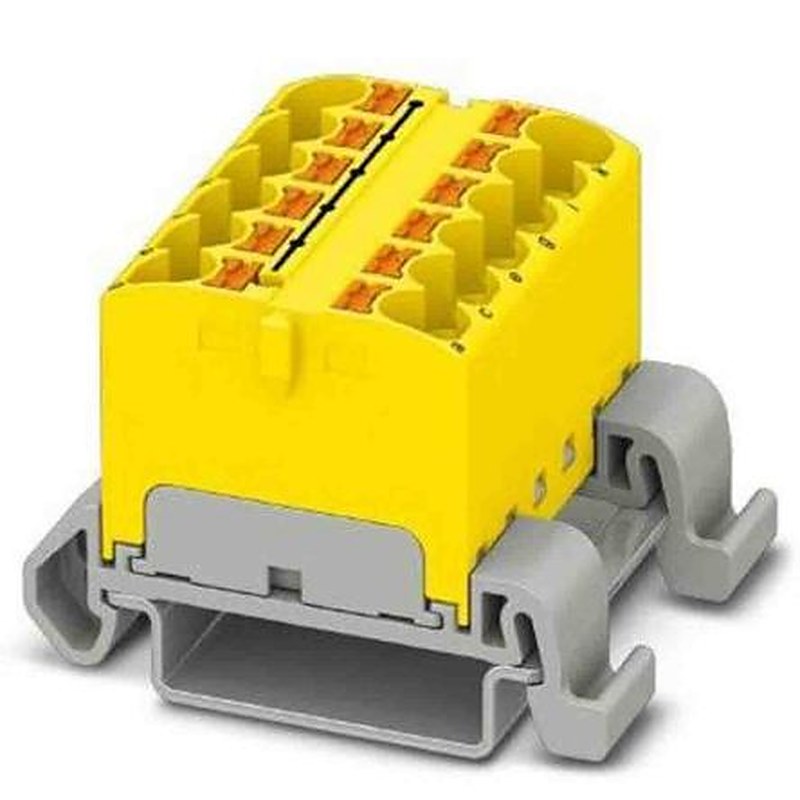 Phoenix Contact Distribution Block, 12 Way, 800V, 32A, Yellow