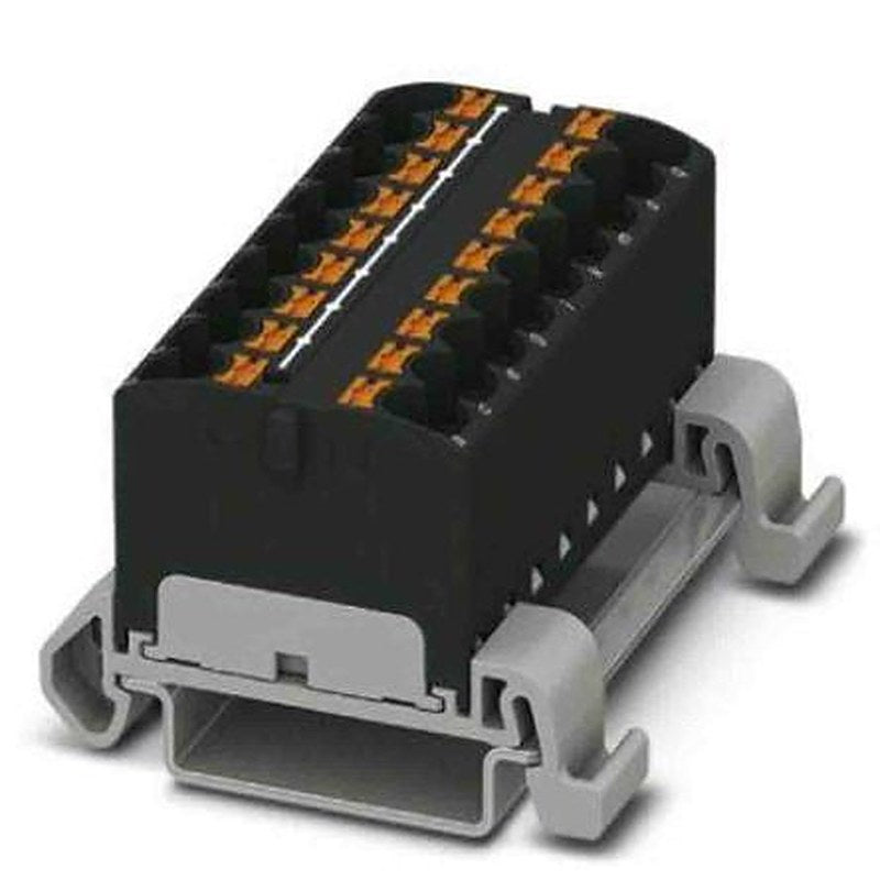 Phoenix Contact Distribution Block, 18 Way, 800V, 32A, Black