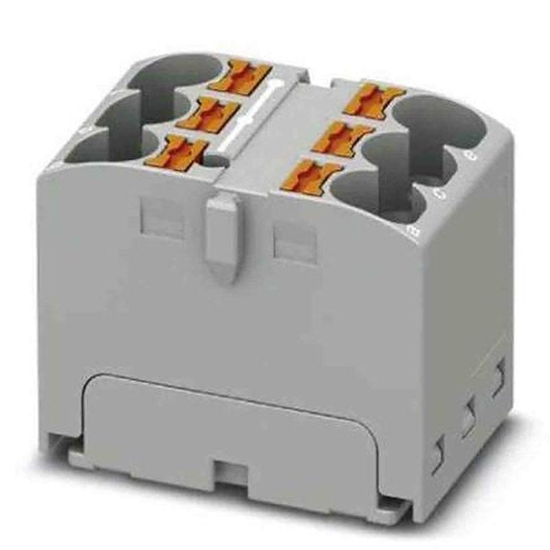 Phoenix Contact Distribution Block, 6 Way, 630V, 32A, Grey