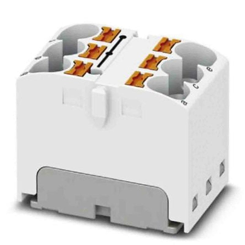 Phoenix Contact Distribution Block, 6 Way, 630V, 32A, White