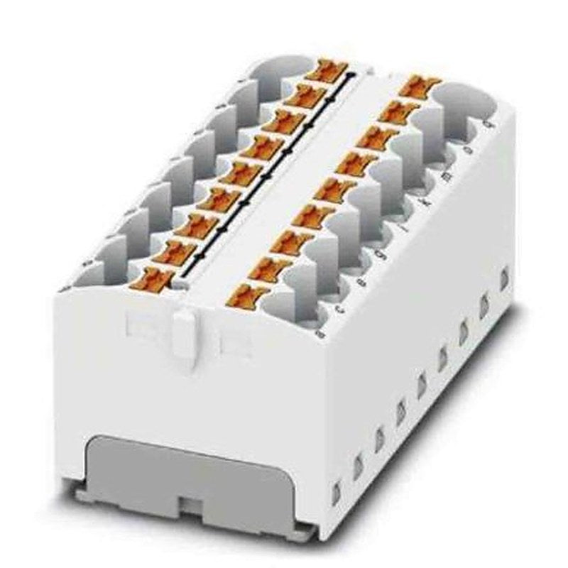 Phoenix Contact Distribution Block, 18 Way, 450V, 32A, White