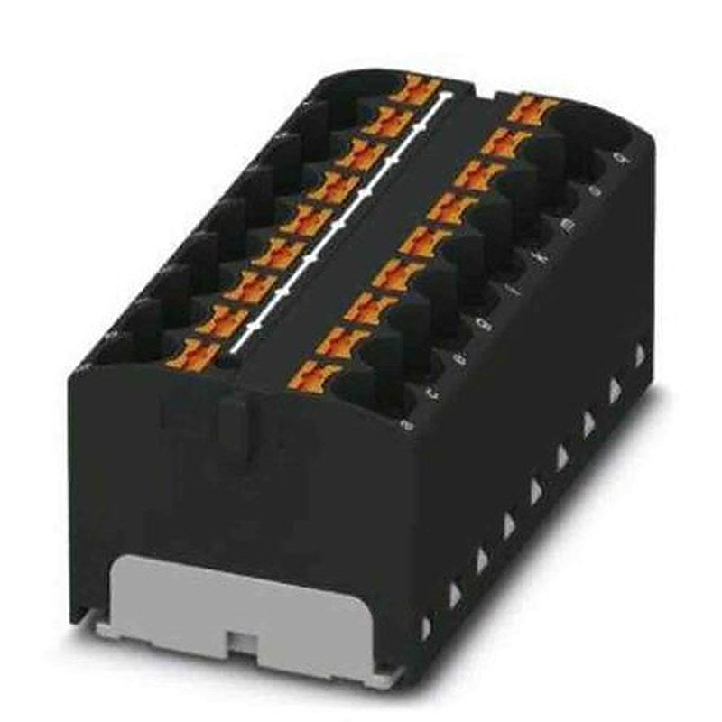 Phoenix Contact Distribution Block, 18 Way, 450V, 32A, Black