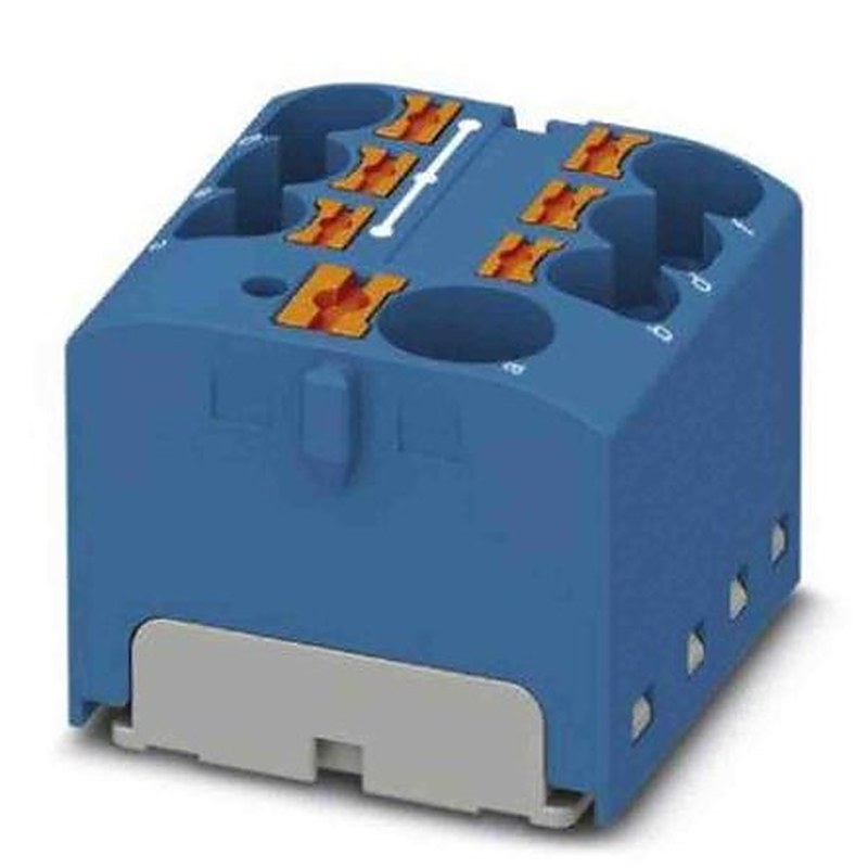 Phoenix Contact Distribution Block, 7 Way, 450V, 32A, Blue