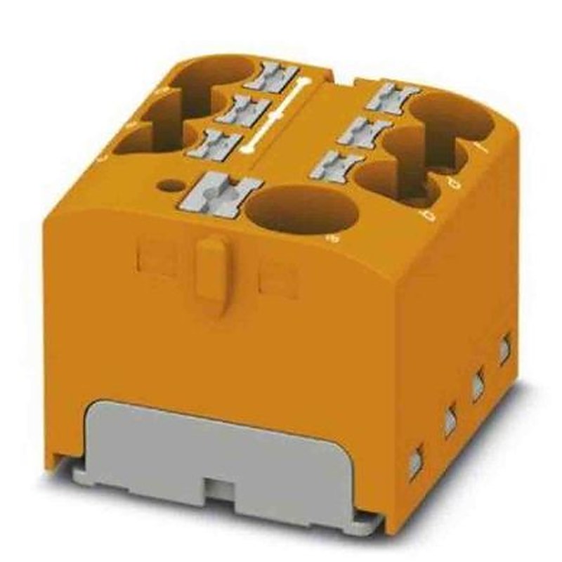 Phoenix Contact Distribution Block, 7 Way, 450V, 32A, Orange
