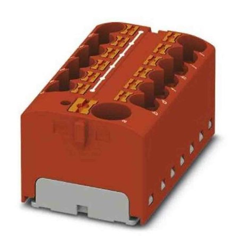 Phoenix Contact Distribution Block, 13 Way, 450V, 32A, Red