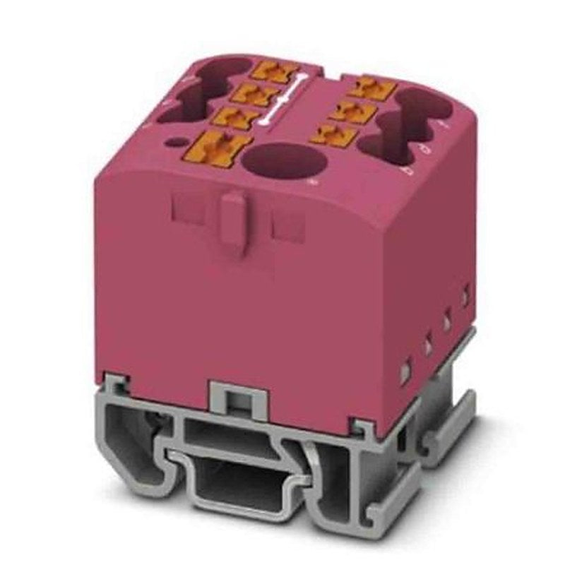 Phoenix Contact Distribution Block, 7 Way, 690V, 24A, Pink