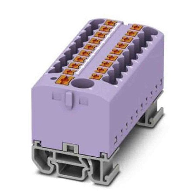 Phoenix Contact Distribution Block, 19 Way, 690V, 24A, Violet