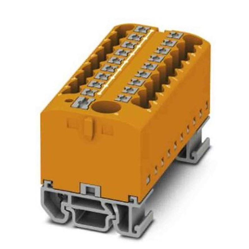 Phoenix Contact Distribution Block, 19 Way, 690V, 24A, Orange