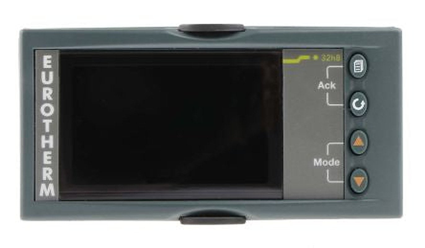 Eurotherm 32h8i Panel PID Temperature Controller, 2 Output 0 to 20 mA, Logic, Relay, Triac 264V ac On-Off, PID, VP