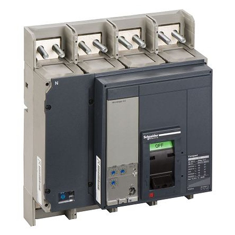 Schneider Electric, ComPact Molded Case Circuit Breaker 4-Pole 1.6kA, Breaking Capacity 85 kA, Fixed