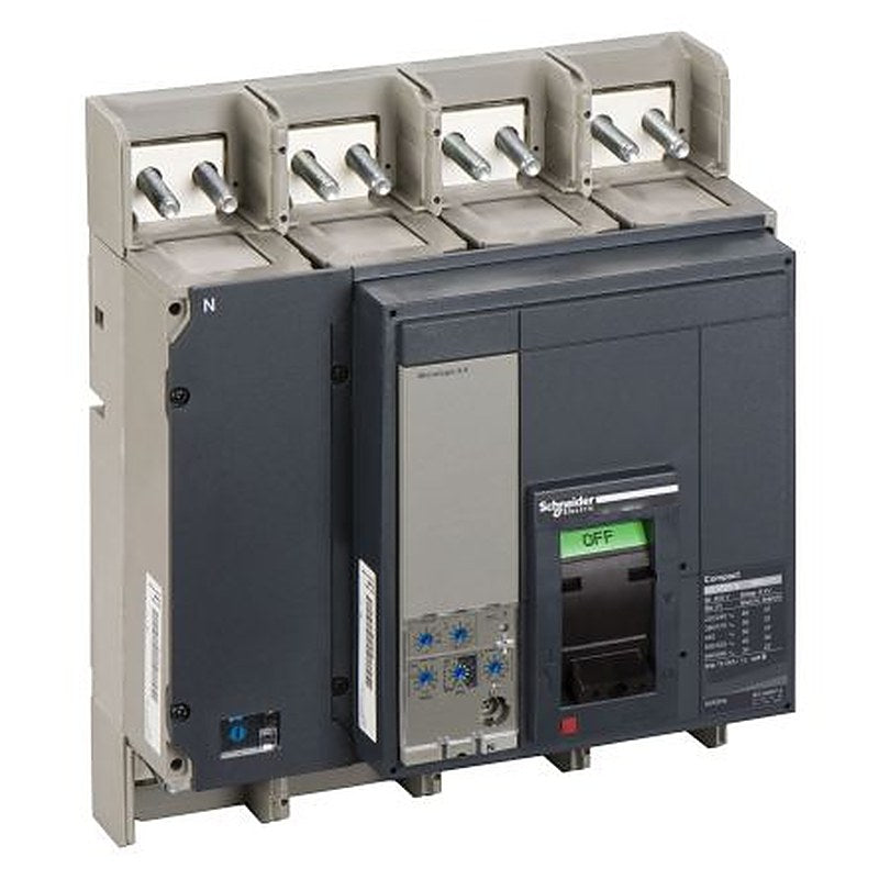 Schneider Electric, ComPact, ComPact NS1600N Molded Case Circuit Breaker 4-Pole 1.6kA, Breaking Capacity 50 kA, Fixed