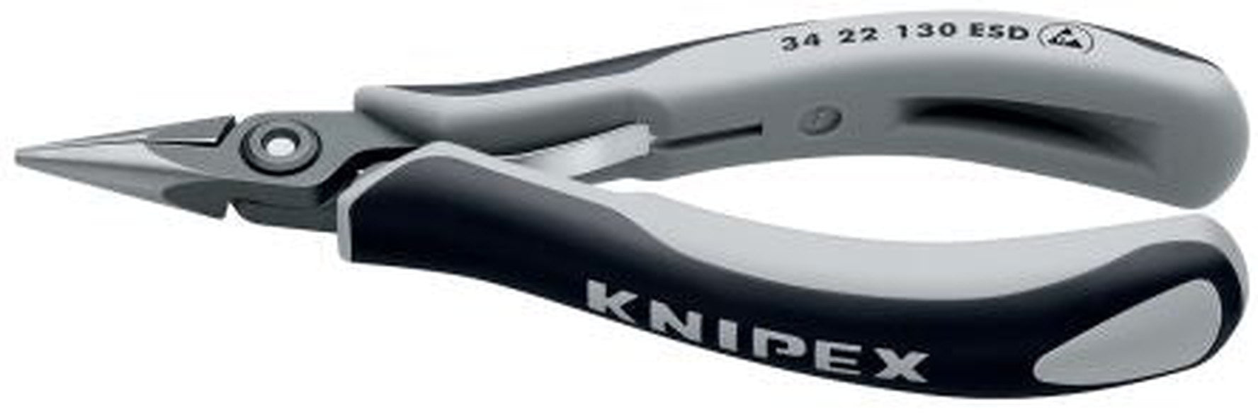 Knipex 34 22 1-Piece Long Nose Plier Round, 132mm Overall, 23mm Jaw ESD Safe