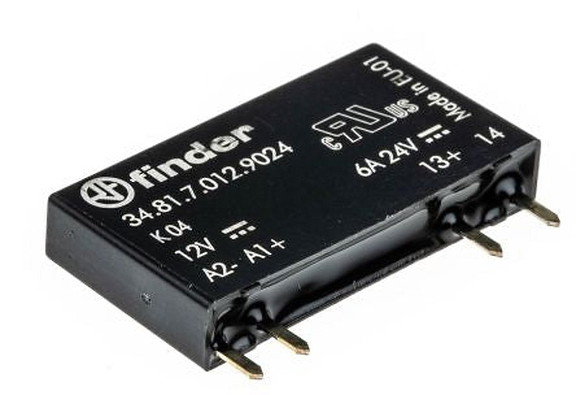 Finder 34 Series Solid State Relay, 2 A Load, PCB Mount, 24 V dc Load, 17V Control