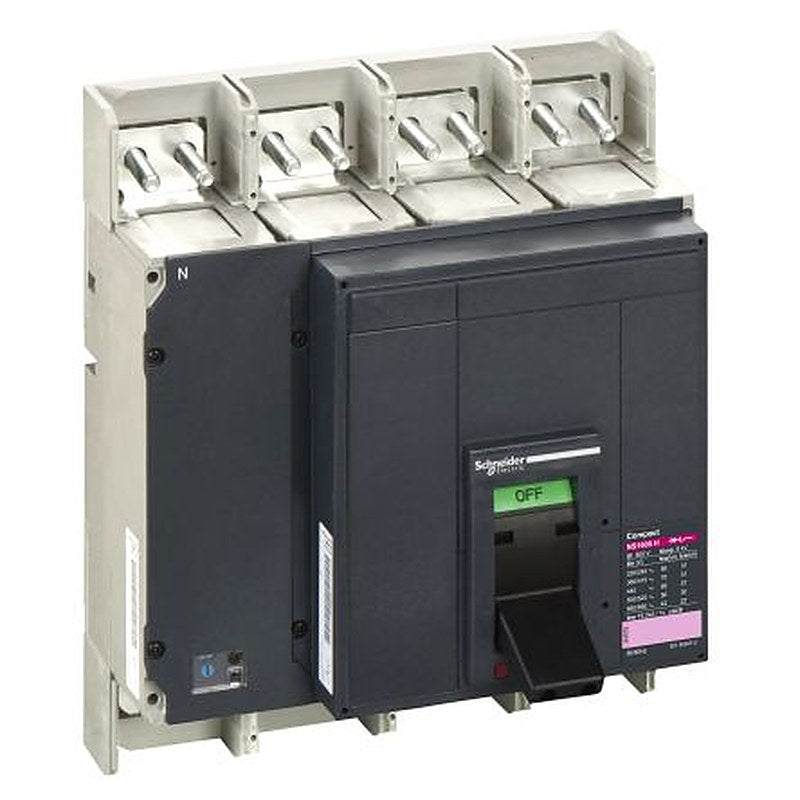 Schneider Electric, ComPact, Compact Molded Case Circuit Breaker 4-Pole 2kA, Breaking Capacity 50 kA, Fixed