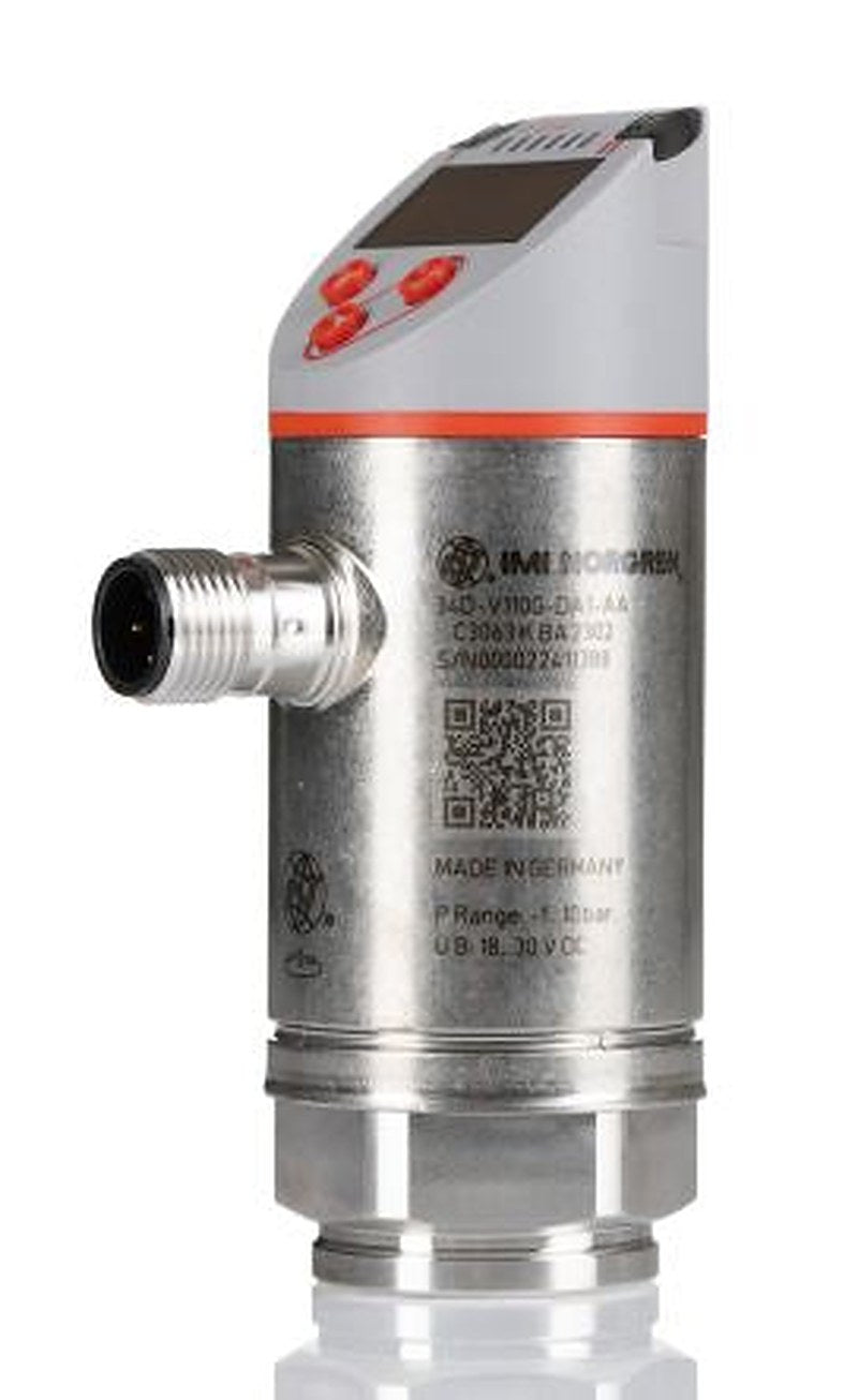Norgren 34D Series Pressure Sensor, Transistor Output -1 bar 10 bar, Relative Reading