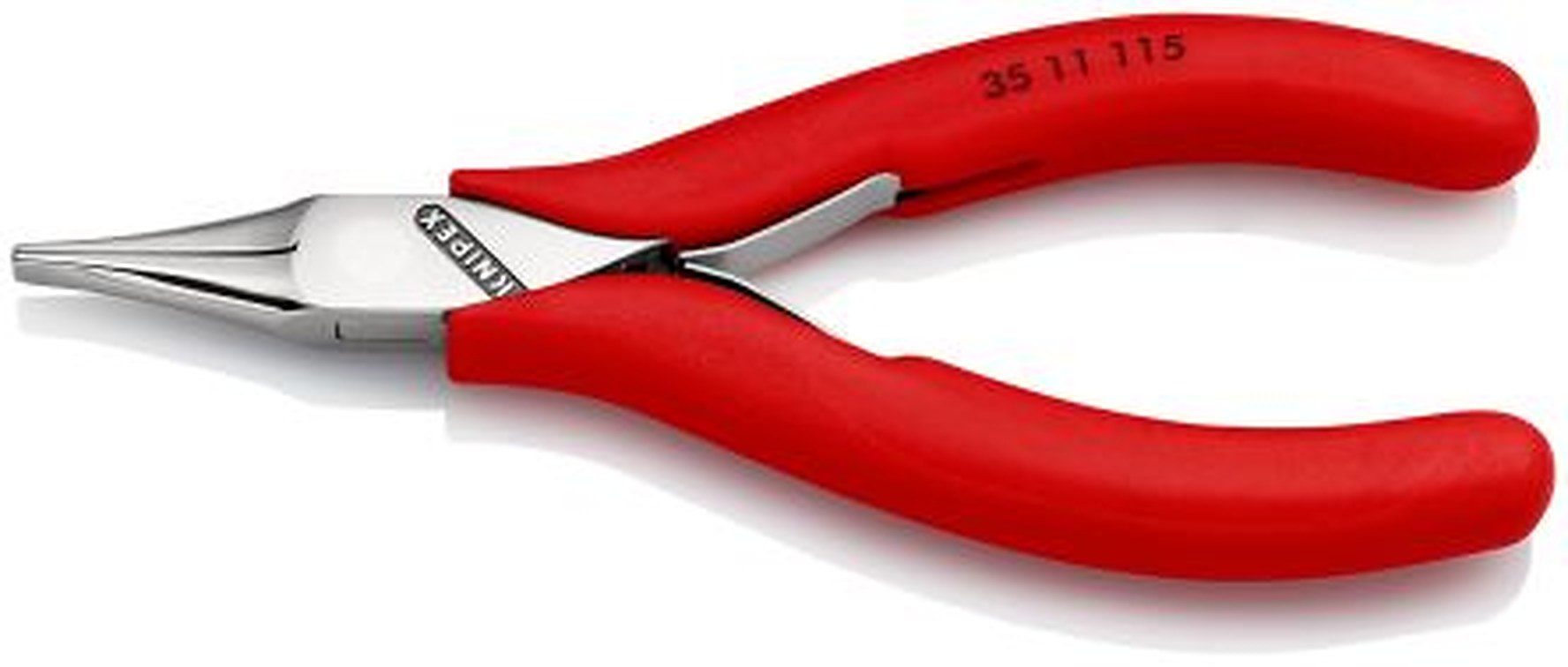 Knipex 35 11 1-Piece Flat Nose Plier, 115mm Overall, 22.5mm Jaw