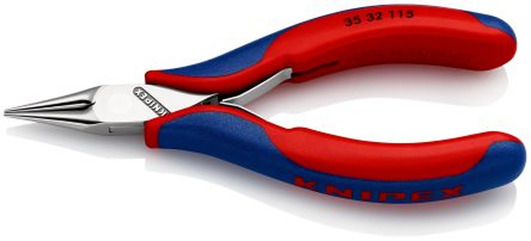 Knipex 35 32 1-Piece Long Nose Plier, 115mm Overall Round, 22.5mm Jaw
