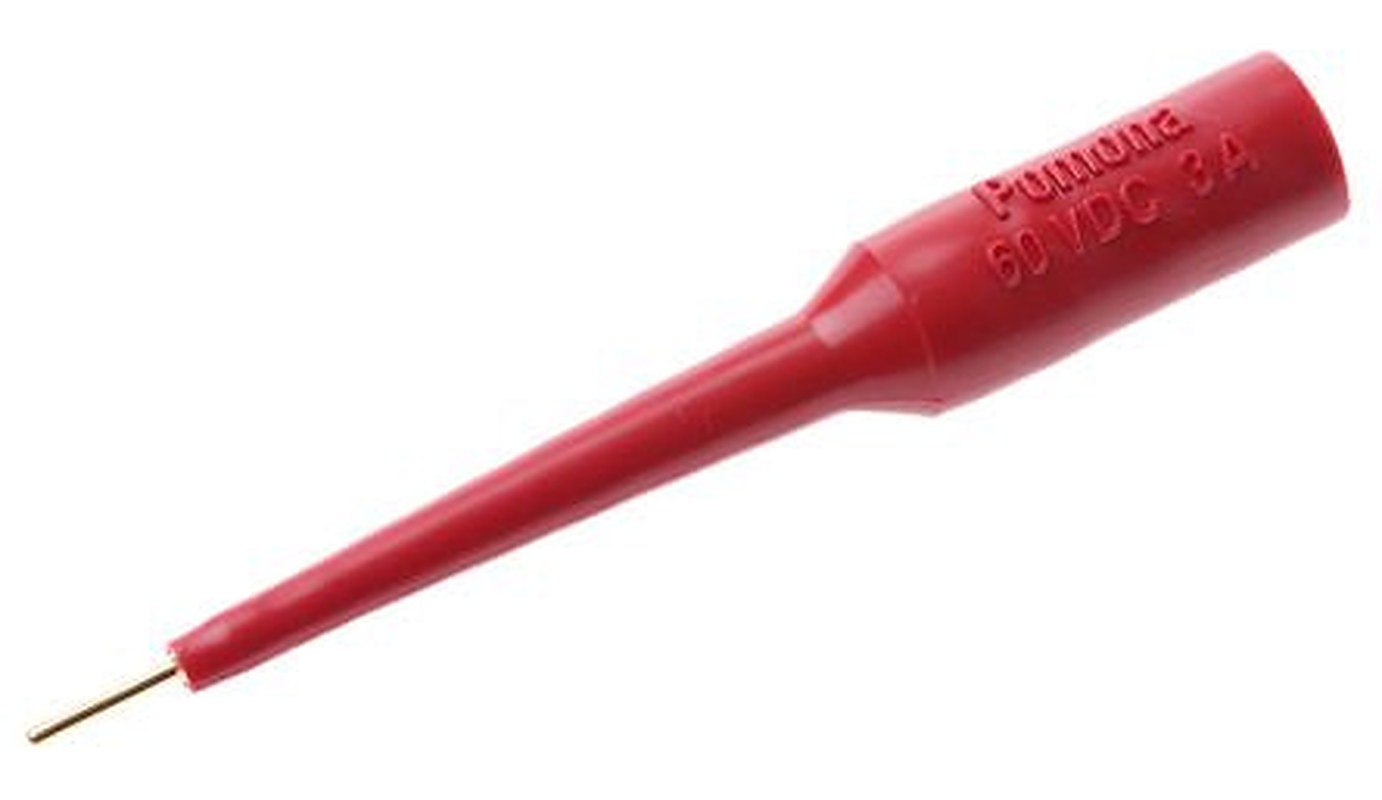 Fluke Red Test Connector Adapter With Brass contacts and Gold Plated