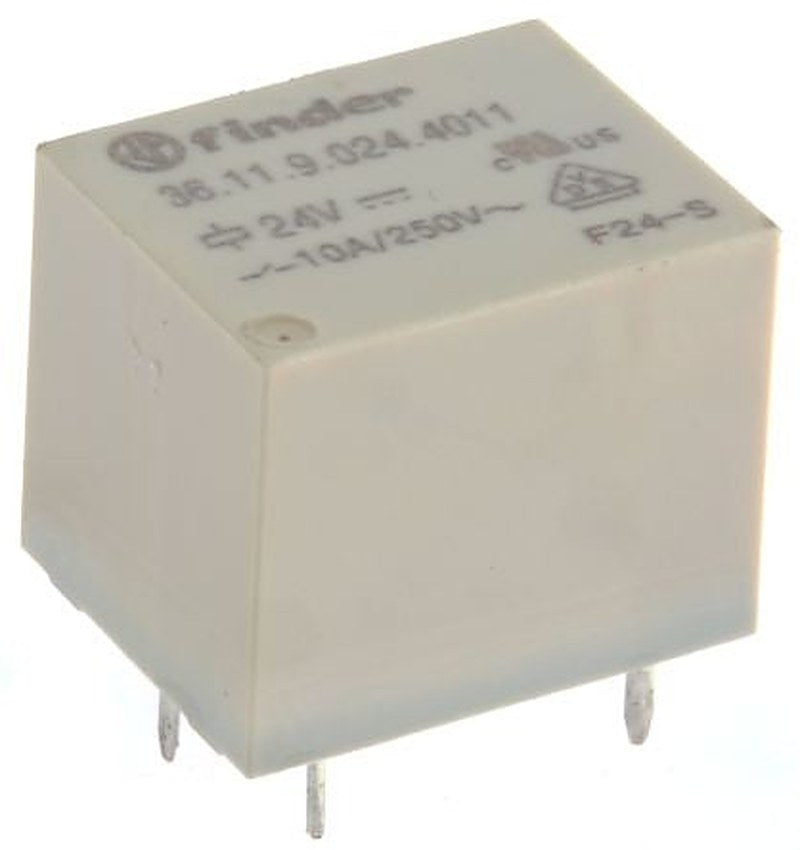 Finder PCB Power Relay, 24V dc Coil, 10A Switching Current, SPDT
