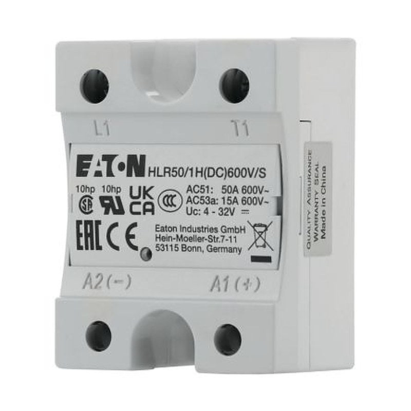 Eaton HLR Series Solid State Relay, 50 A Load, Chassis Mount, 660 V ac Load, 32V dc Control